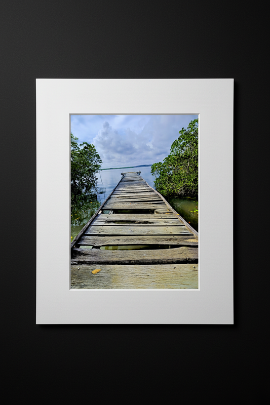 Old Jetty mat board mockup