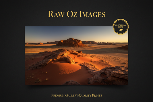 Australian Made Campaign certification logo — Raw Oz Images fine art prints proudly made in Australia