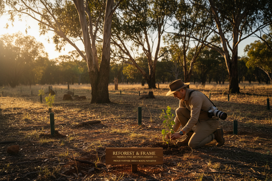 Raw Oz Images carbon offset initiative — planting trees with every fine art print purchase to reduce environmental footprint