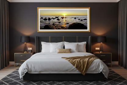 Beach Rocks Bedroom Mockup