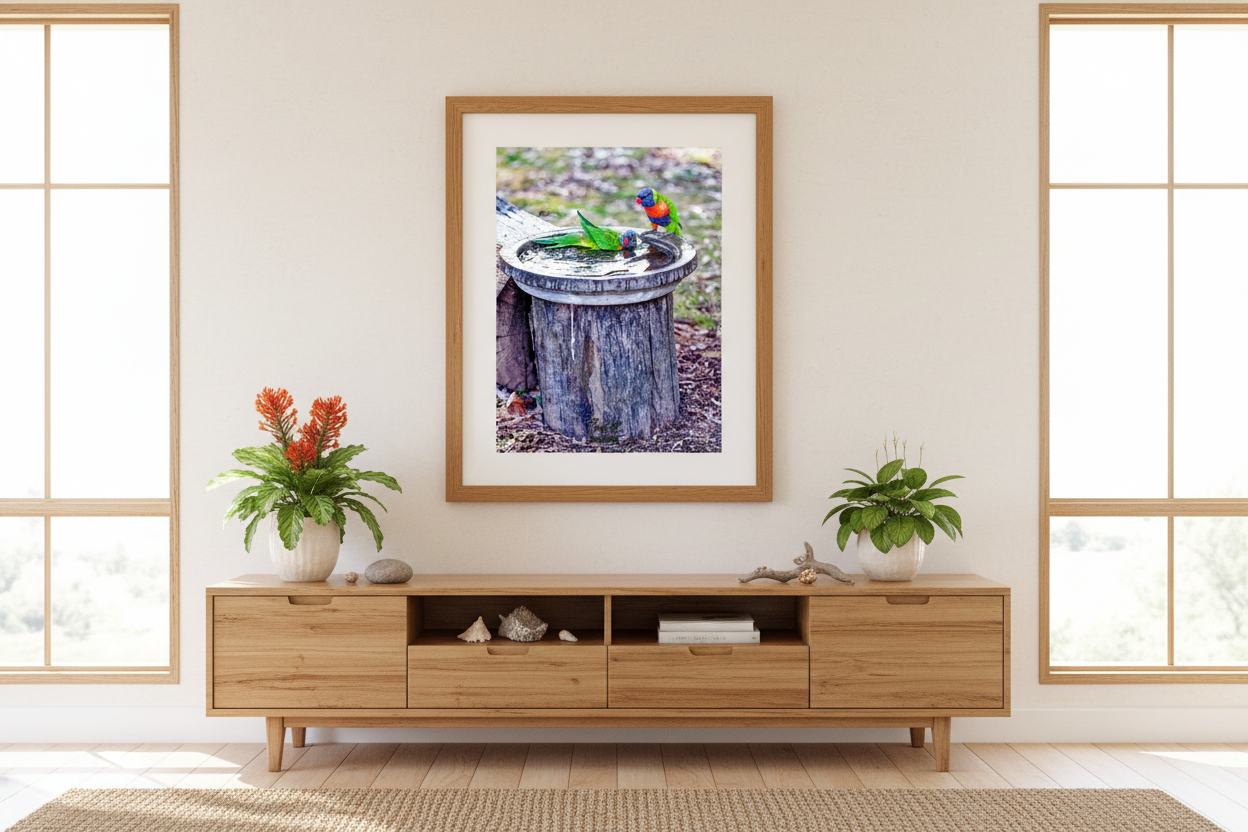Bird Bath Mockup