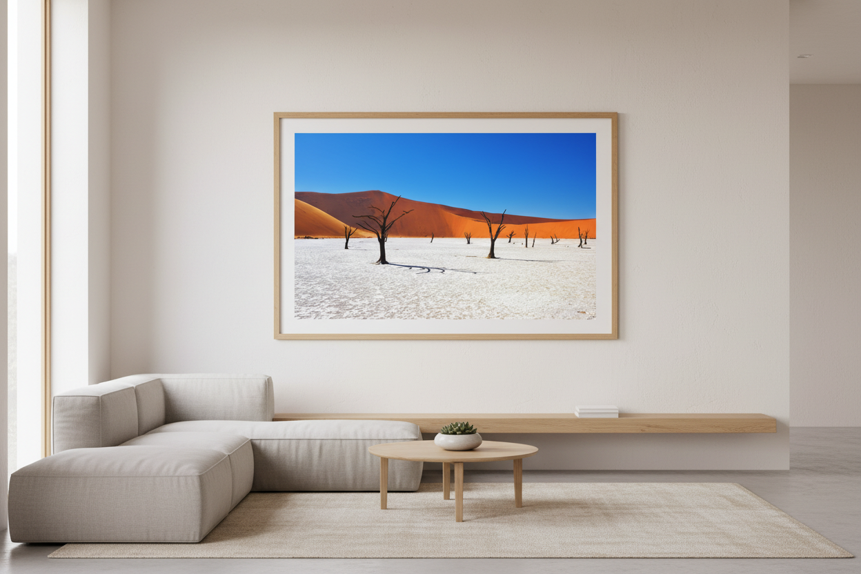 Deadvlei light minimalist room mockup
