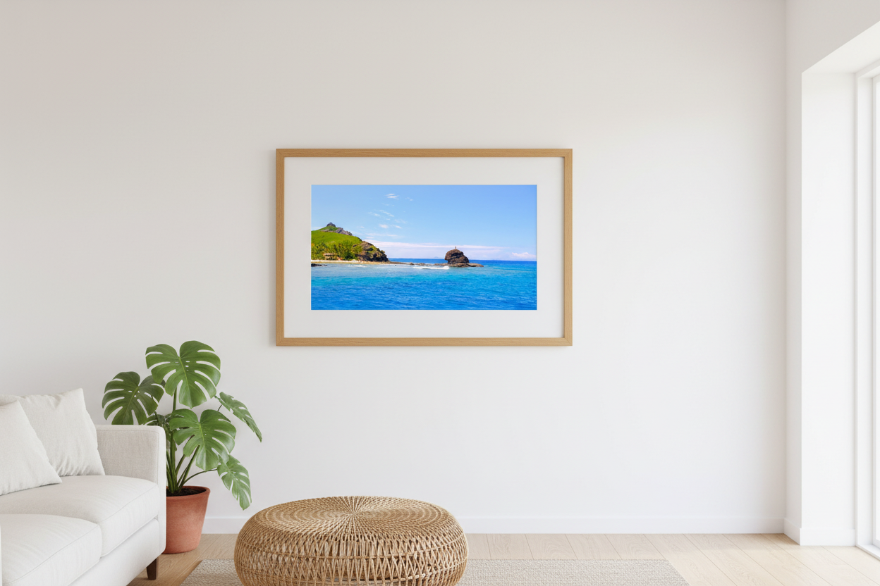 Fiji Shell Horn tropical room mockup