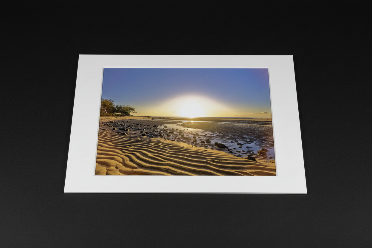 Light Rocks n Ripples mat board