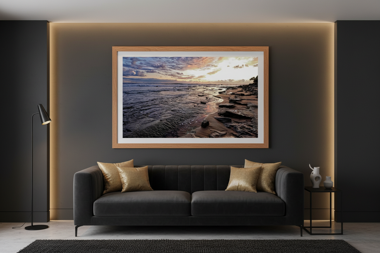 Moffat Beach Pre-Dawn Mockup