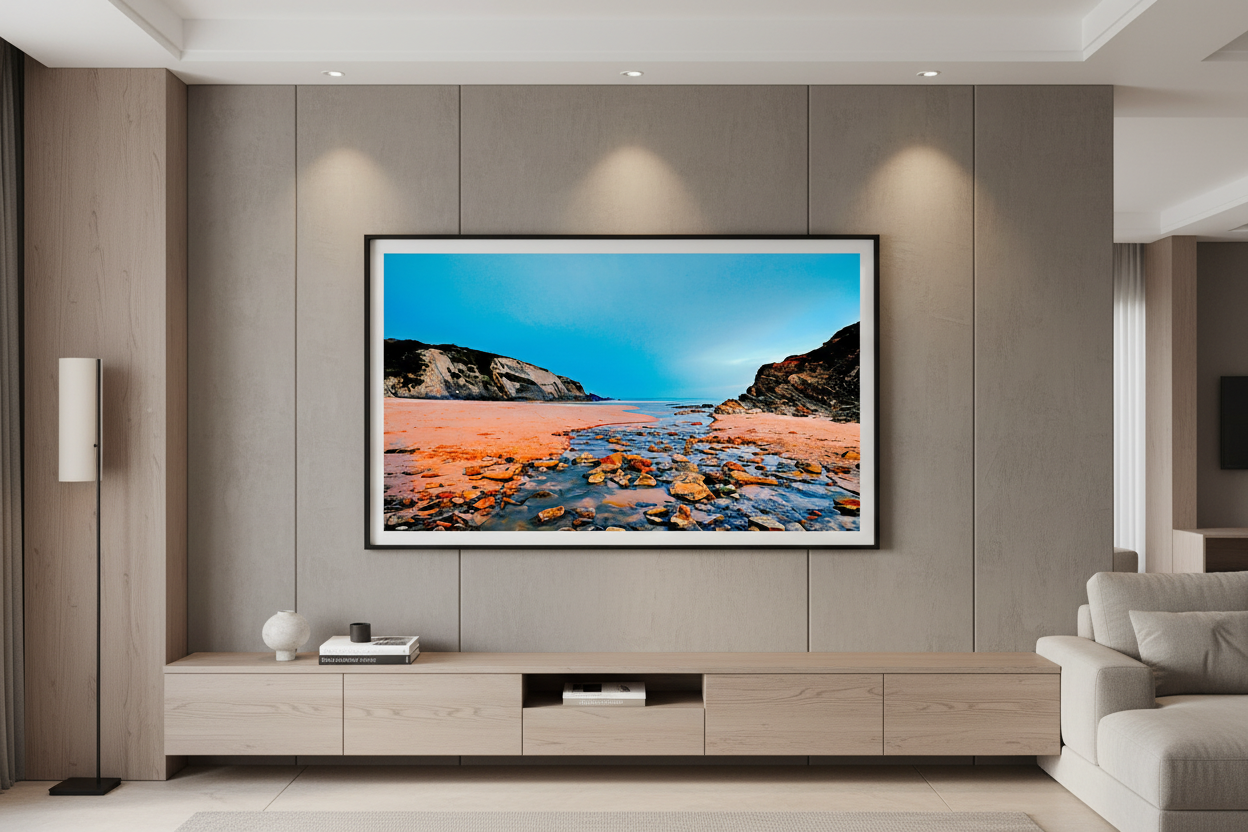 Night Tidal Flow — Framed on Wall