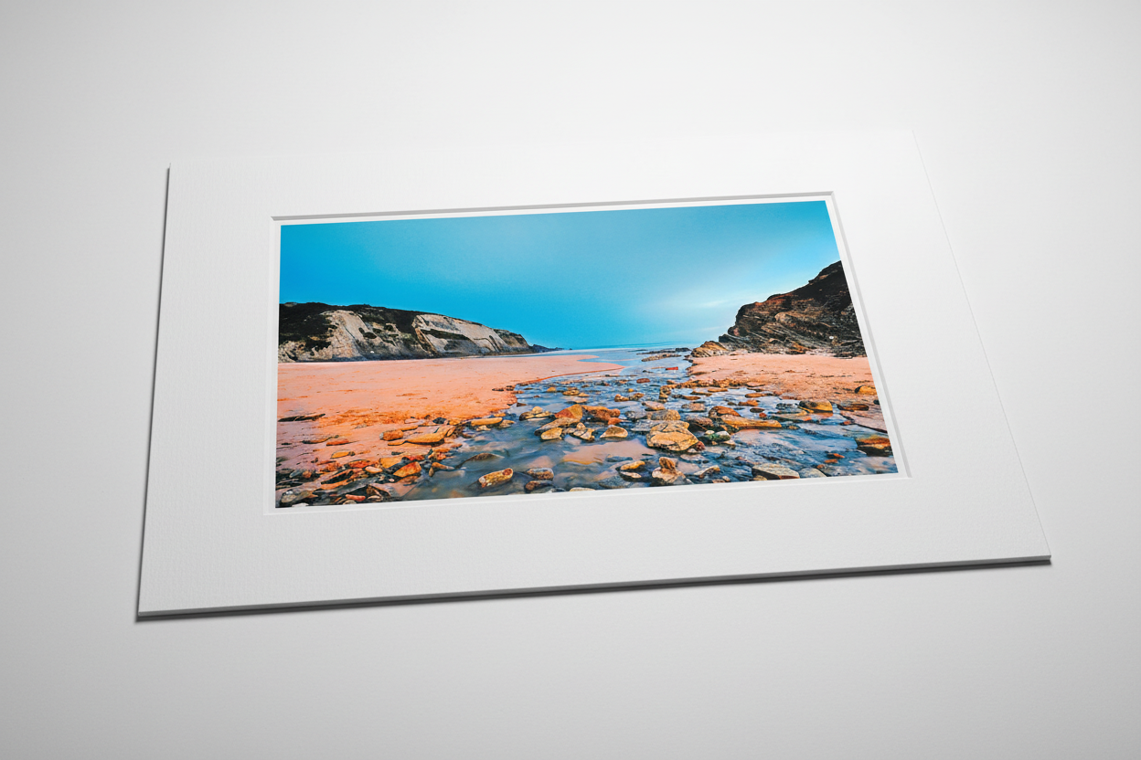 Night Tidal Flow — White Matt Board