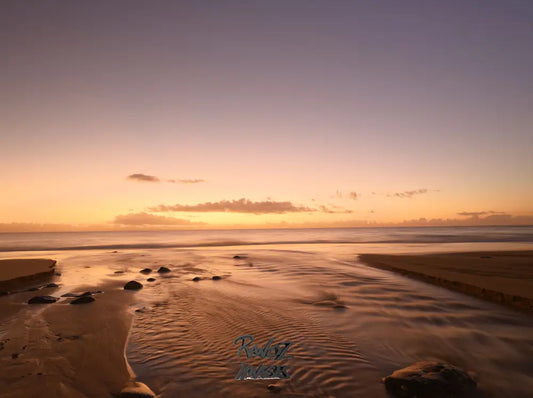 Pre-dawn light with golden brown tones Australian landscape photography
