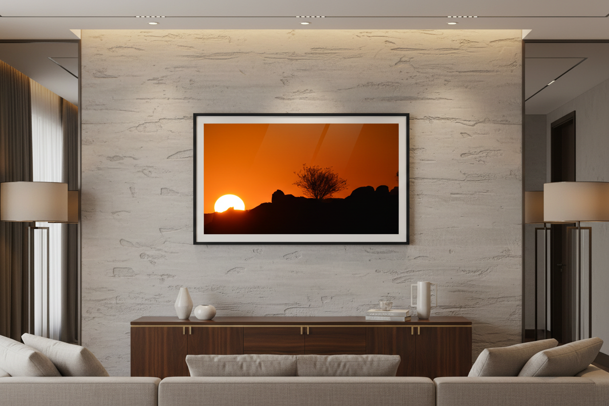 Sundowner Namibia — Framed on Wall