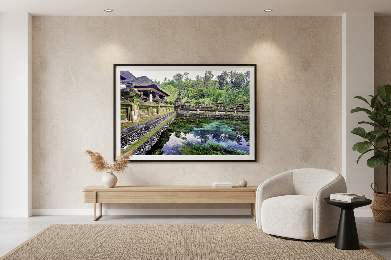 Temple Gardens — Framed on Wall